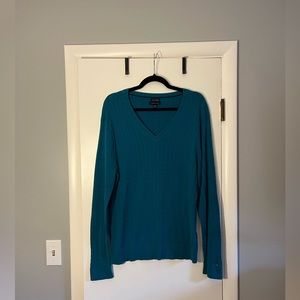 Tommy Hilfiger V-Neck Teal Sweater